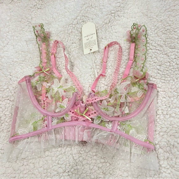 For Love and Lemons Waterlillies Bustier Top Size XS - Picture 4 of 8